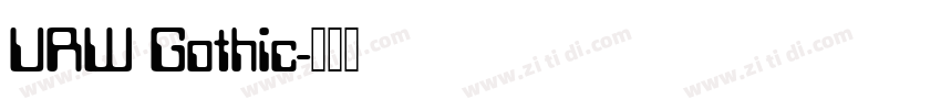 URW Gothic字体转换
